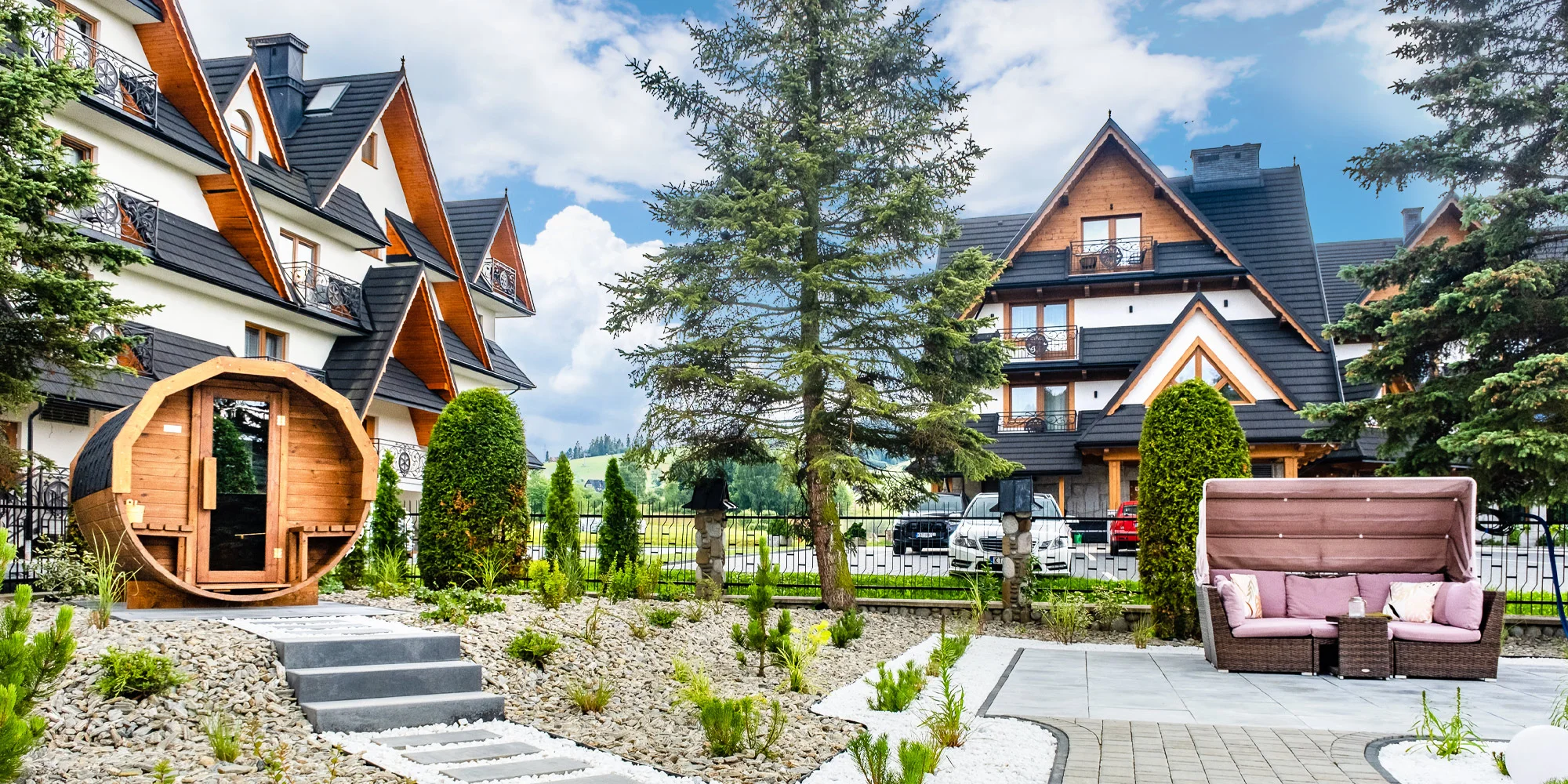 Lesní apartmány u aquaparku Terma Bania: wellness a snídaně