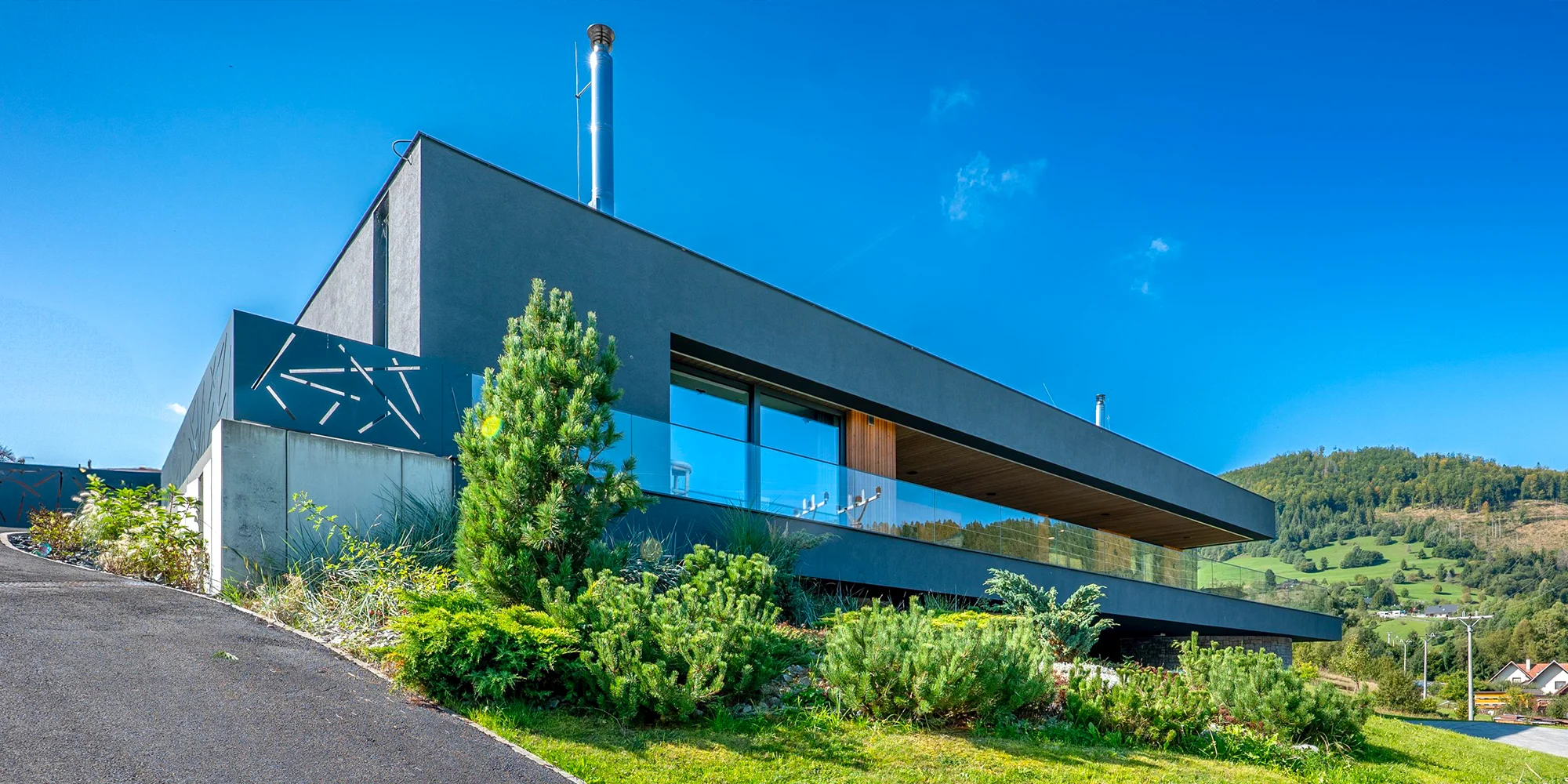 Moderní vila v přírodě Malé Fatry s privátním wellness