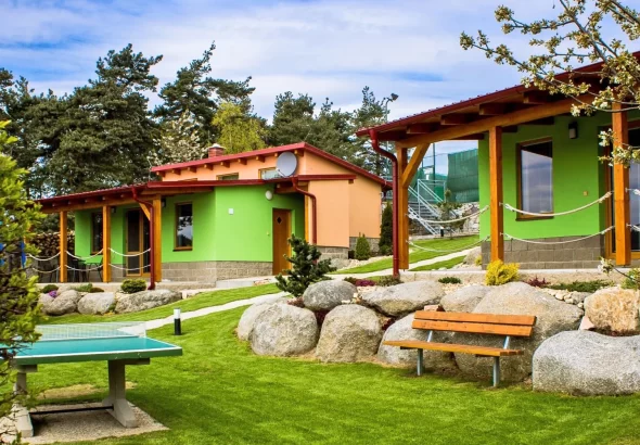 Pobyt v srdci Vysočiny: bungalov s možností wellness