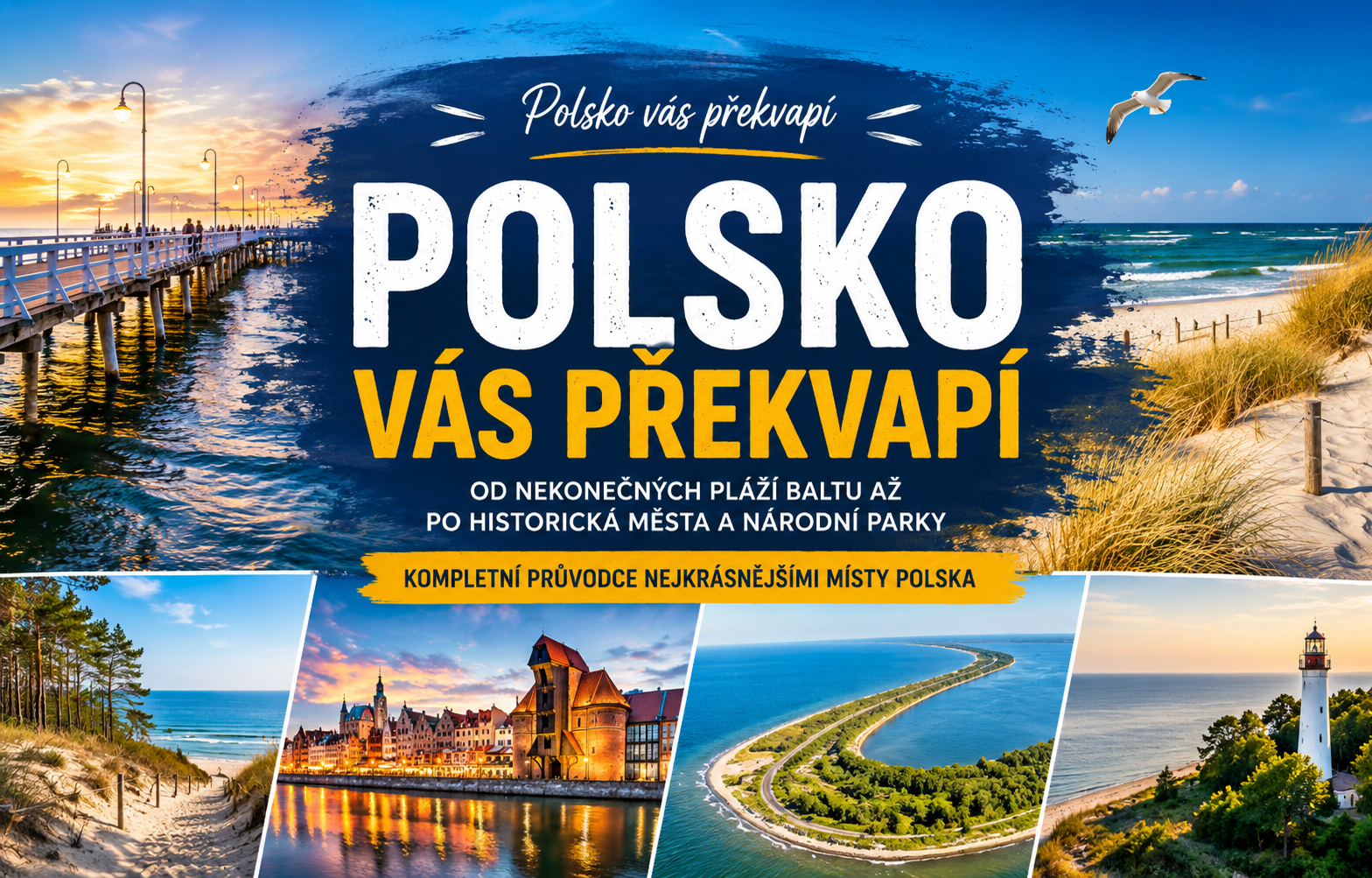 Nejkrásnější místa Polska u Baltského moře – kompletní průvodce pobřežím od Świnoujście až po Hel