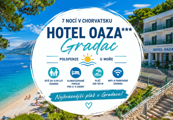 hotel Gradac Chorvatsko
